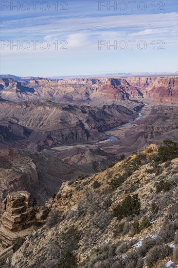 Grand Canyon National Park rock formations and river