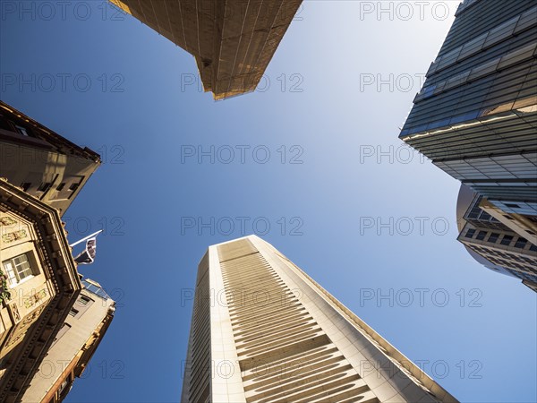 Low angle view of city buildings