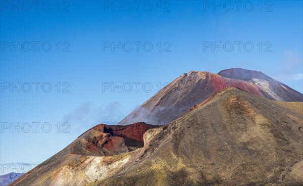 Steam raising over Mount Ngauruhoe