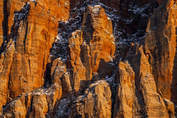 Surface of rough rocky mountain