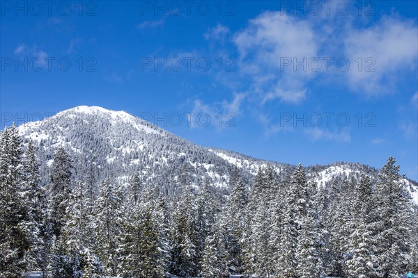 Scenic view of mountains in winter