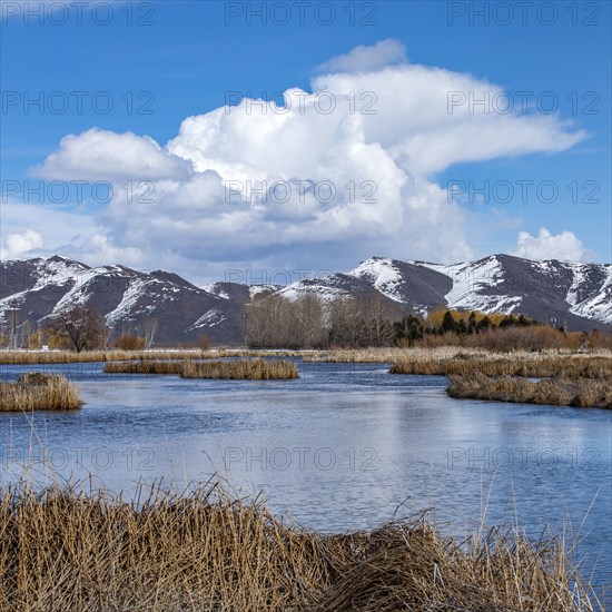 Clouds above mountains