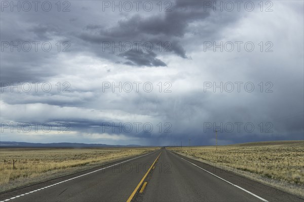 View of highway during stormy weather