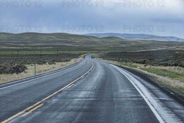 View of highway during stormy weather