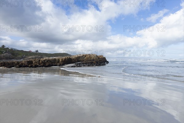 Sandy coastline of Atlantic Ocean in Kammabaai Beach