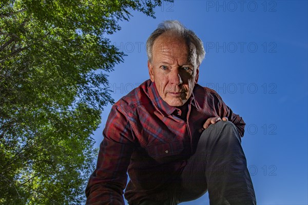 Portrait of senior man looking at camera