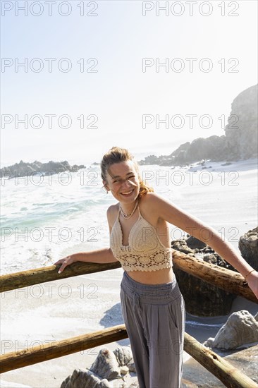 Smiling teenage girl