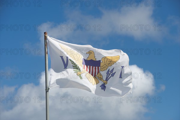 Flag of the United States Virgin Islands against sky