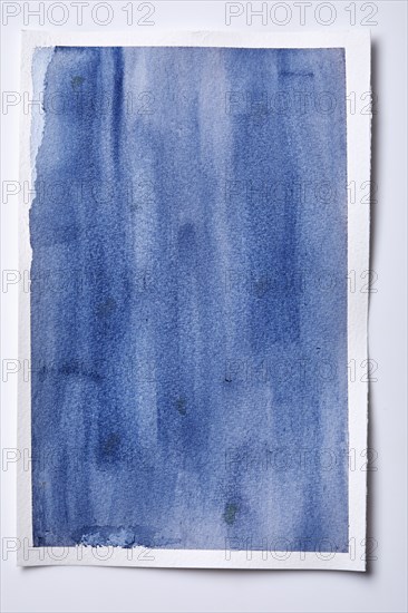 Abstract blue watercolor painting