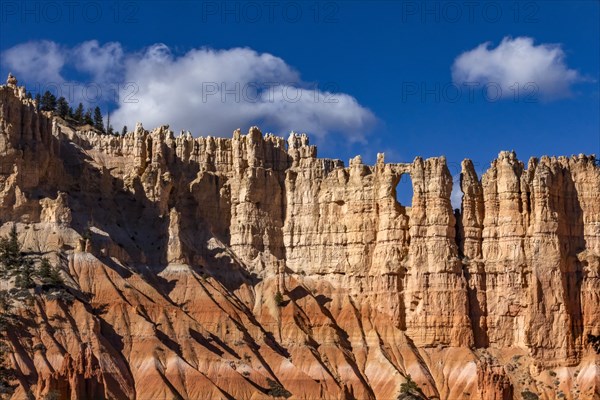Sandstone rock formations in Bryce Canyon National Park