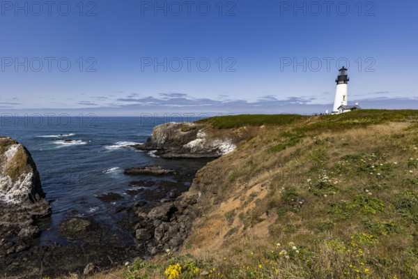 USA, Oregon, Newport, Lighthouse at Yaquina Head Outstanding Natural Area