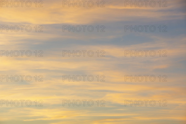 Cirrus clouds at sunset