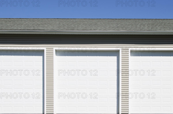 Row of garage storage units