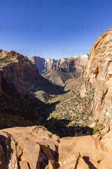 USA, Utah, Zion National Park, Zion Canyon on sunny day