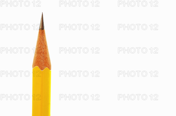 Studio shot of pencil point. Mendham, New Jersey, USA.