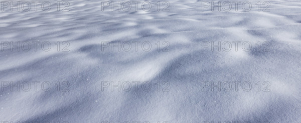 Close-up of snow surface on sunny day, Sun Valley, Idaho, USA.