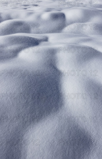 Close-up of snow surface on sunny day, Sun Valley, Idaho, USA.