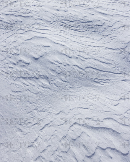 Close-up of textured snow surface, Sun Valley, Idaho, USA.