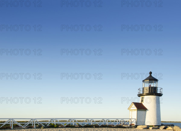 Afternoon sun on Brant Point Light, Nantucket, Massachusetts, USA.
