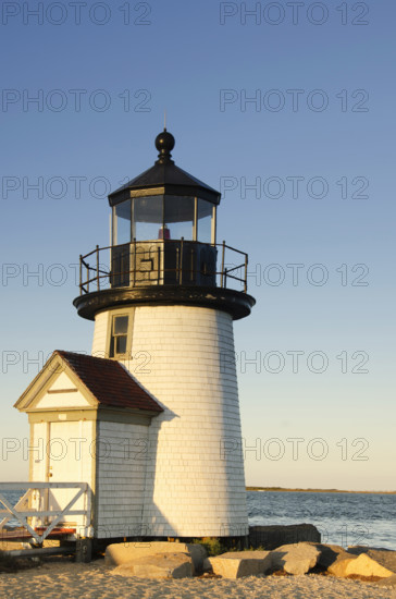 Afternoon sun on Brant Point Light, Nantucket, Massachusetts, USA.