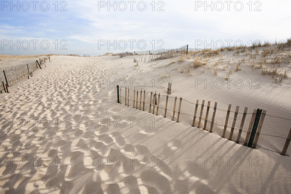 Sandy path to Lighthouse Beach, Chatham, Massachusetts, USA.