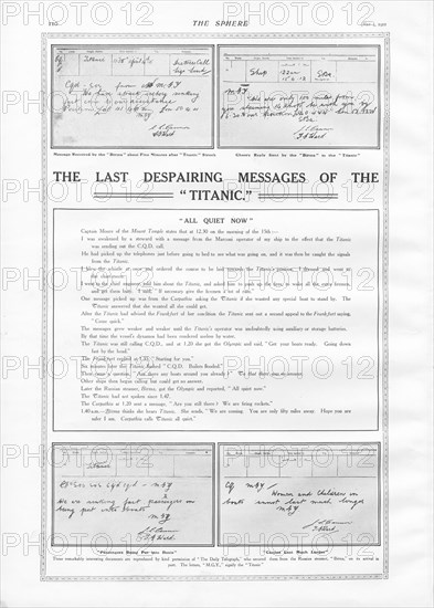 Les derniers messages du RMS Titanic