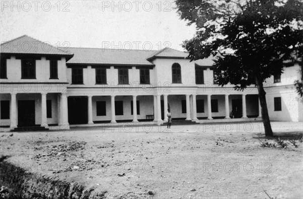 New Government House at Mombasa. New Government House pictured shortly before the completion of the building and gardens. Mombasa, Kenya, August 1927. Mombasa, Coast, Kenya, Eastern Africa, Africa.