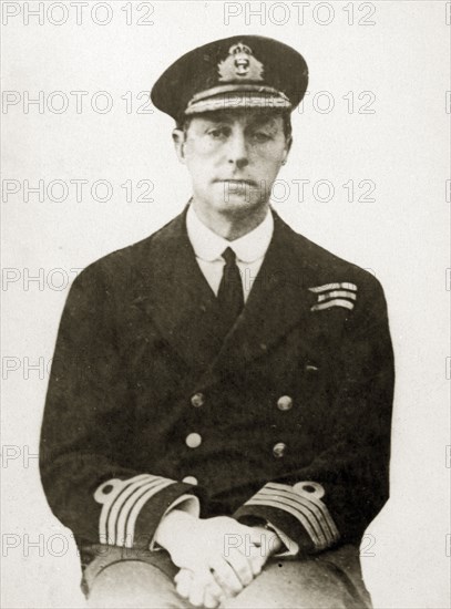 Captain James M Pipon. Portrait of Captain James M Pipon, Flag Captain of the First Light Cruiser Squadron, commanding aboard HMS Delhi. Location unknown, 1923-4.