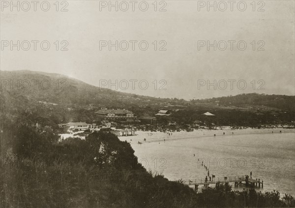 Middleton beach, Albany. Panoramic view of Middleton beach. Albany, Australia, 2-6 March 1924. Albany, West Australia, Australia, Australia, Oceania.