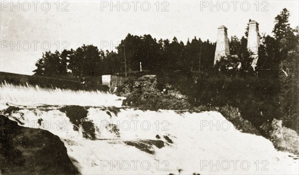 Upper Montmorency Falls, Quebec. The Upper Montmorency Falls. Quebec, Canada, 18 August-2 September 1924. Quebec, Quebec, Canada, North America, North America .