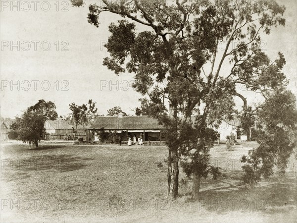 Homestead at 'Kurrowah'. Homestead of 'Kurrowah' pastoral station, near Cecil Plains. Toowoomba, Australia, circa 1888. Toowoomba, Queensland, Australia, Australia, Oceania.