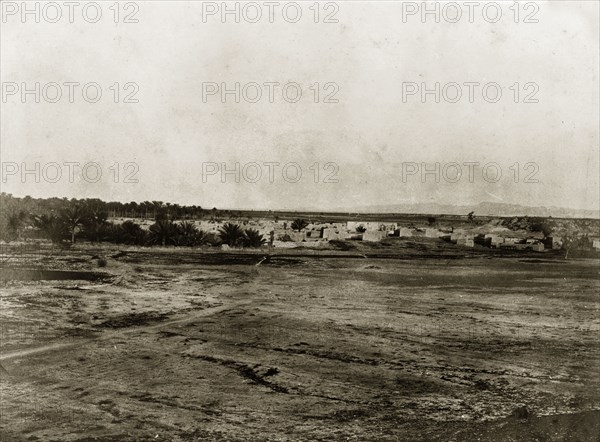 Basidu on Queshm Island. The village of Basidu (Bassadore), located on Qeshm Island at the mouth of the Persian Gulf. Basidu, Qeshm Island, Persia (Iran), circa 1900. Basidu, Qeshm Island, Iran, Middle East, Asia.