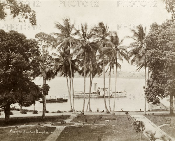View of Changi, Singapore. View of Changi, taken from a government bungalow. Singapore, Straits Settlements (Singapore), 1901. Changi, East (Singapore), Singapore, South East Asia, Asia.