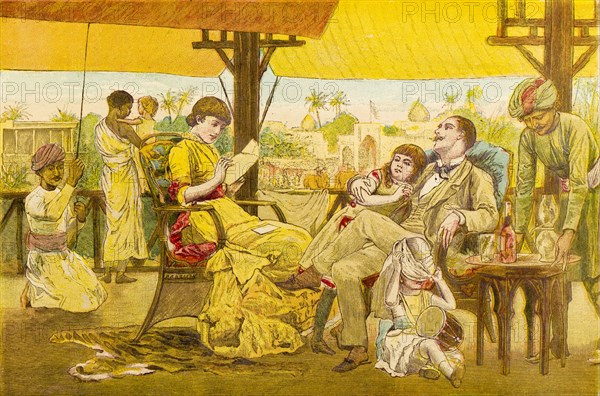 A family Christmas in India, 1881