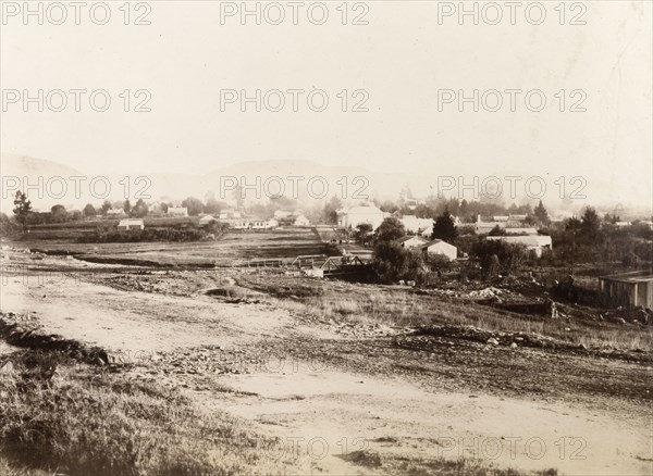 Outskirts of Heidelberg. View of the outskirts of Heidelberg. Heidelberg, Eastern Transvaal (Mpumalanga), South Africa, circa 1905. Heidelberg, Mpumalanga, South Africa, Southern Africa, Africa.