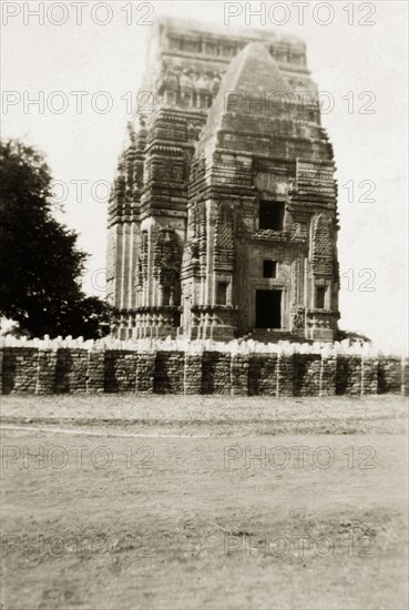 Teli Ka Mandir Temple at Gwalior Fort. View of Teli Ka Mandir, a Jain temple located within the Gwalior Fort complex. Gwalior, Central Provinces and Berar (Madhya Pradesh), India, circa 1927. Gwalior, Madhya Pradesh, India, Southern Asia, Asia.