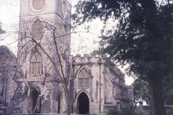 St.John's Church, Barbados. St John's Parish Church in Barbados, a European-style gothic building constructed in 1836. St John, Barbados, circa 1975., St John (Barbados)
John, Barbados, Caribbean, North America .