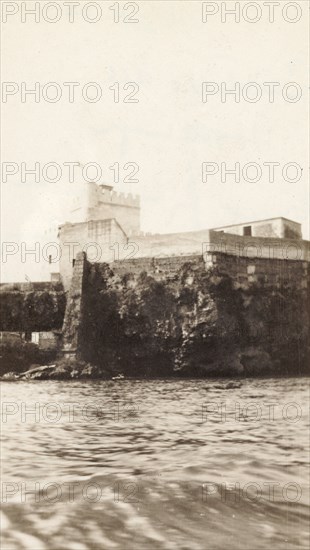 Tower of Homage, Santo Domingo. The Tower of Homage, built during the early 16th century and later used as a prison by General Trujillo Molina, a dictator of the Dominican Republic from 1930 until 1961. Santo Domingo, Dominican Republic, circa 1913. Santo Domingo, Santo Domingo, Dominican Republic, Caribbean, North America .