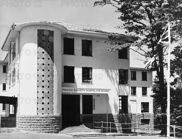 The Princess Elizabeth Hospital for Women. The Princess Elizabeth Hospital for Women, officially opened by Princess Elizabeth during her royal tour of Kenya with the Duke of Edinburgh in 1952. Nairobi, Kenya, February 1952. Nairobi, Nairobi Area, Kenya, Eastern Africa, Africa.
