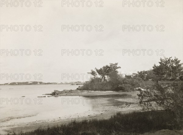Mangrove Bay, Bermuda. View of Mangrove Bay on the coast of Bermuda. Bermuda, circa 1931., Bermuda, Bermuda, Atlantic Ocean, Africa.