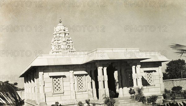 Christukula Ashram, Tiruppattur. View of the church of Christukula Ashram (Family of Christ Ashram), a Protestant church founded by European missionaries. Tiruppattur, Madras Presidency (Tamil Nadu), India, circa 1937., Tamil Nadu, India, Southern Asia, Asia.