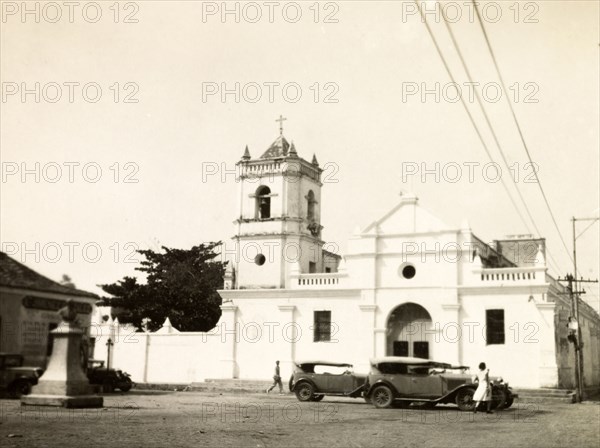 Santa Marta Cathedral. Santa Marta Cathedral, a Spanish colonial building completed in 1766. Santa Marta, Colombia, circa 1931. Santa Marta, Colombia, Colombia, South America, South America .