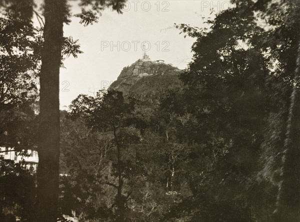 Christ the Redeemer on Corcovado Mountain. The landmark statue of Christ the Redeemer stands atop Corcovado Mountain. Rio de Janeiro, Brazil, circa 1931. Rio de Janeiro, Brazil, Brazil, South America, South America .