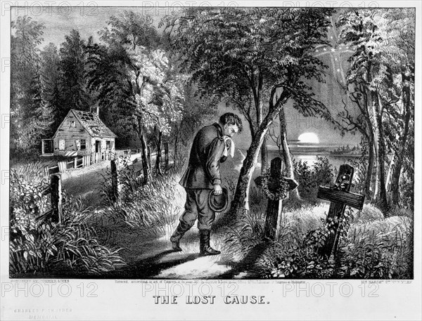 The Lost Cause 1871. Created by Currier & Ives