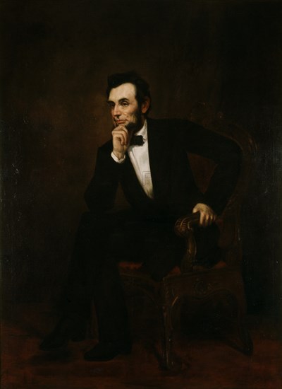 Portrait of Abraham Lincoln, circa 1866.  Created by Healy, G. P. A. (George Peter Alexander), 1813-1894