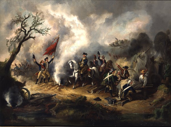 Battle of Monmouth, June 28, 1778.  Artist unidentified