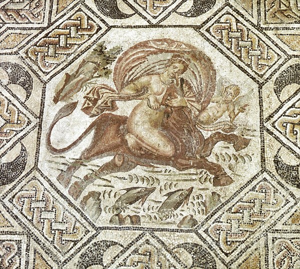 Mosaic depicting the myth of the abduction of Europa