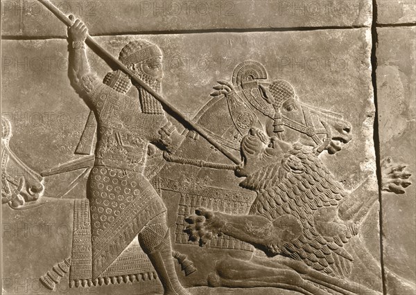 Stone relief from the Palace of Ashurbanipal