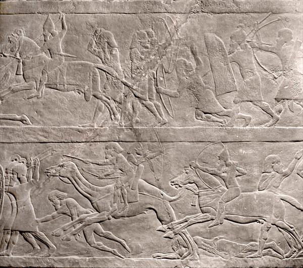 Stone relief from the palace of Ashurbanipal