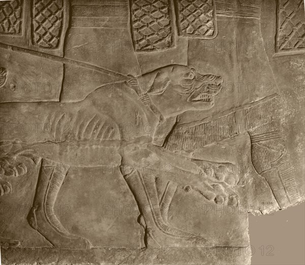 Stone relief from the palace of Ashurbanipal